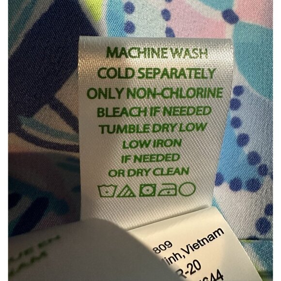 Lilly Pulitzer Lizzie Top Fishful Thinking Bermuda Blue Sz M Beach Resort Cruise - Picture 6 of 11